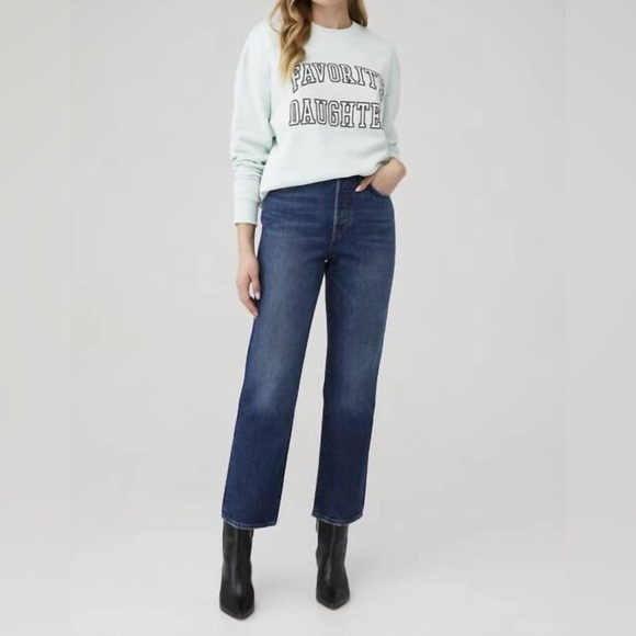 Favorite Daughter The Collegiate Sweatshirt in Seafoam - Picture 4 of 13